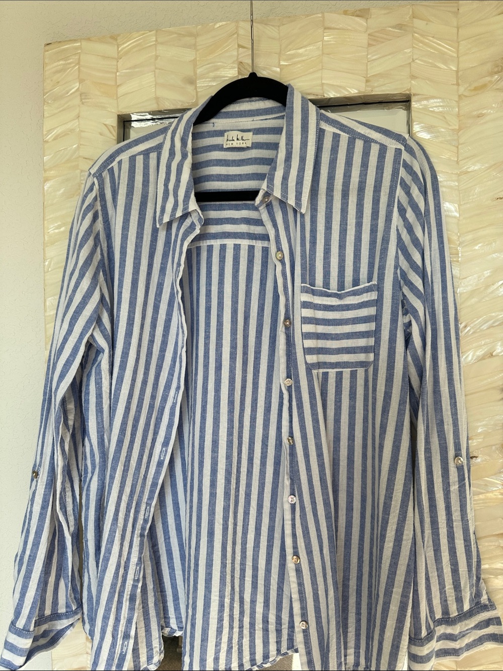 NWOT Nicole Miller 🚺 Linen/rayon blend.  Beautiful & High Quality Relaxed Fit.